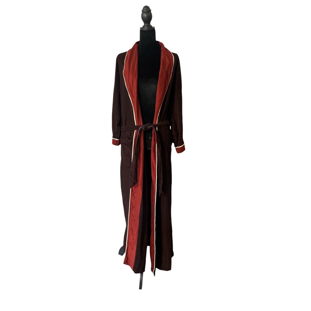 Vintage Christian Dior Brown Velour Robe De Chambre